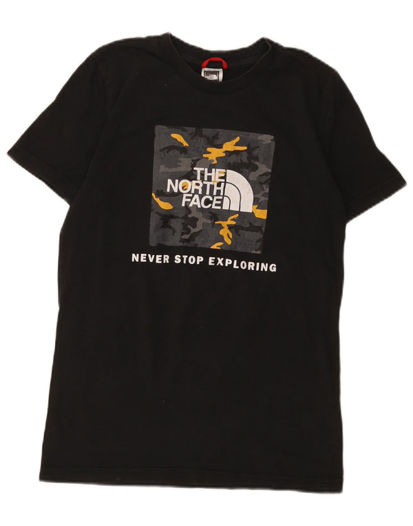 The North Face Boys Grafisk T-Shirt Top 11-12 År Stor Sort Bomuld