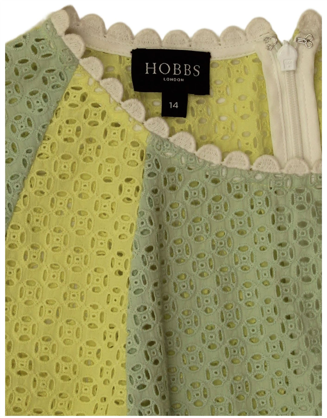 Hobbs ærmeløs basiskjole til kvinder UK 14 Medium Flerfarvet Colourblock