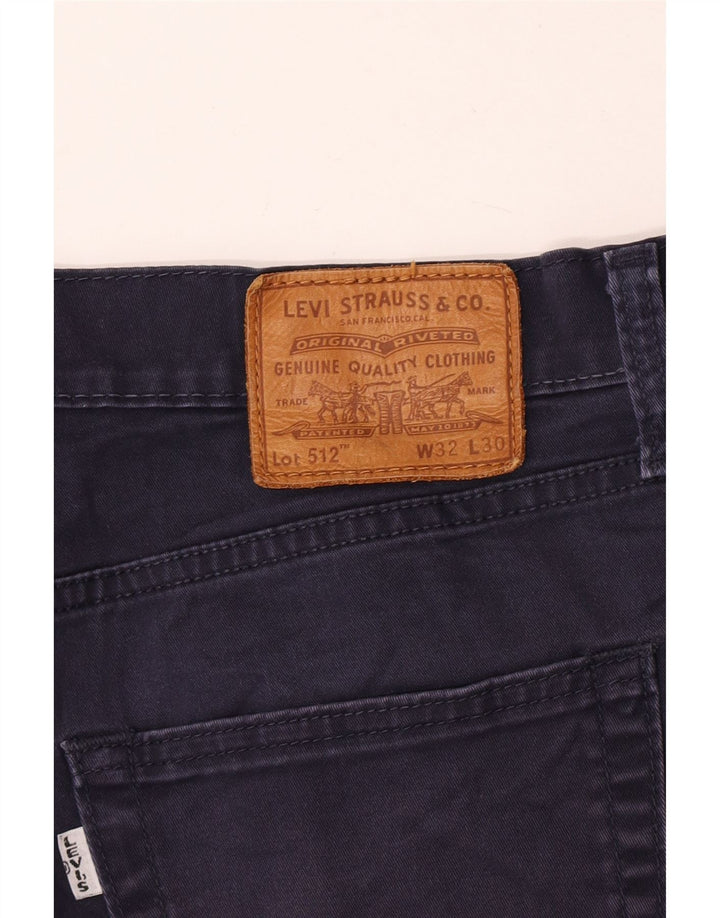 Levi's Herre 512 Slim Tapered Jeans W32 L30 Navy Blue