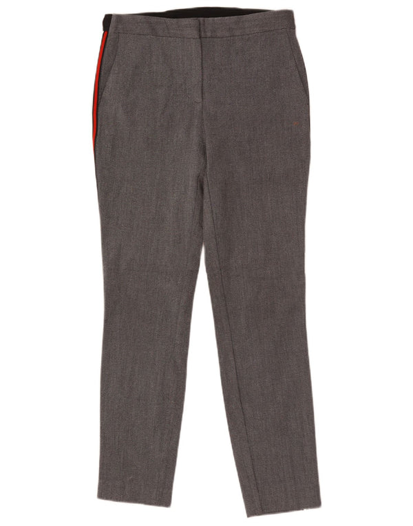 Zara Dame Slim Chino Bukser Small W27 L27 Grå plettet