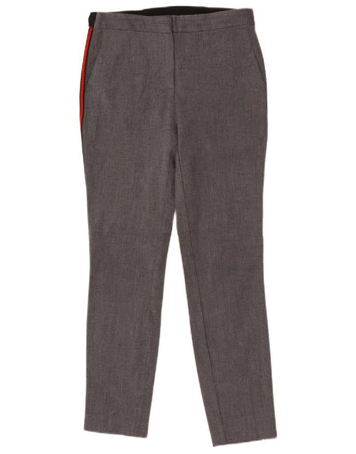 Zara Dame Slim Chino Bukser Small W27 L27 Grå plettet