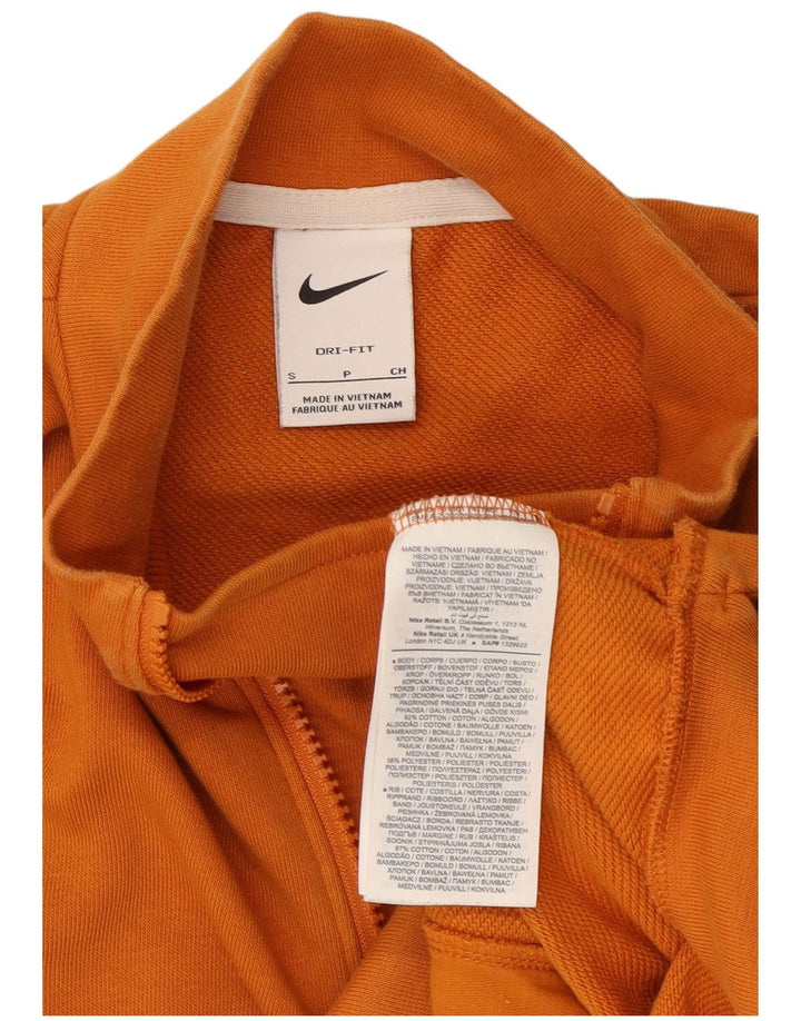 Nike Dame Dri Fit Grafisk Oversized Sweatshirt Jumper UK 10 Small Orange