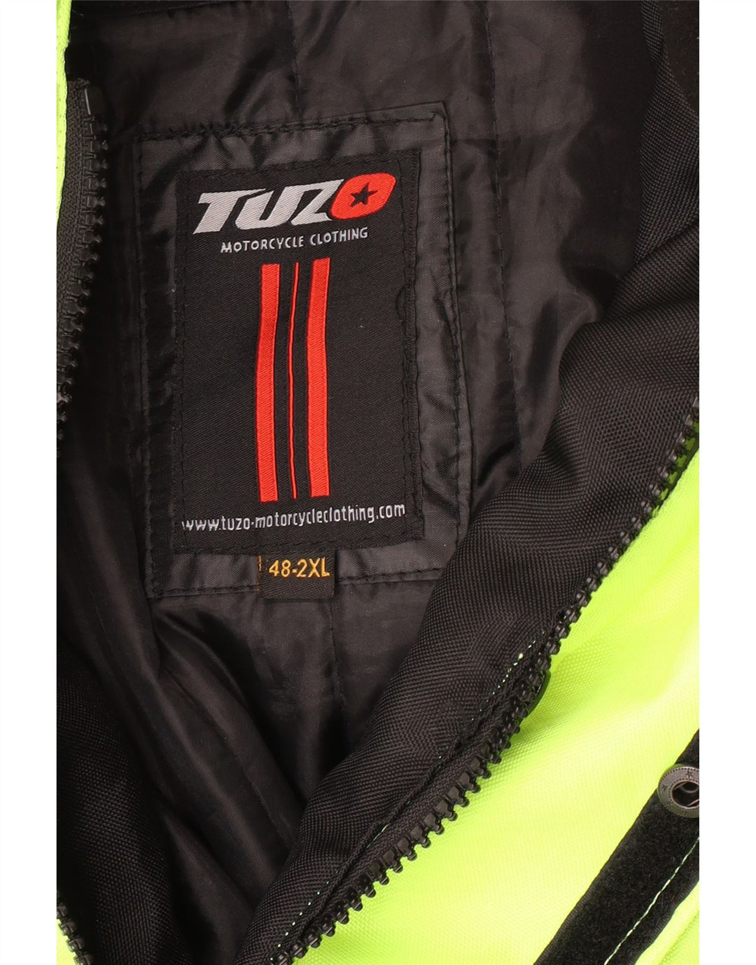 VINTAGE Herre grafisk Moto Racer Bomber Jacket UK 44 2XL Grøn Colourblock