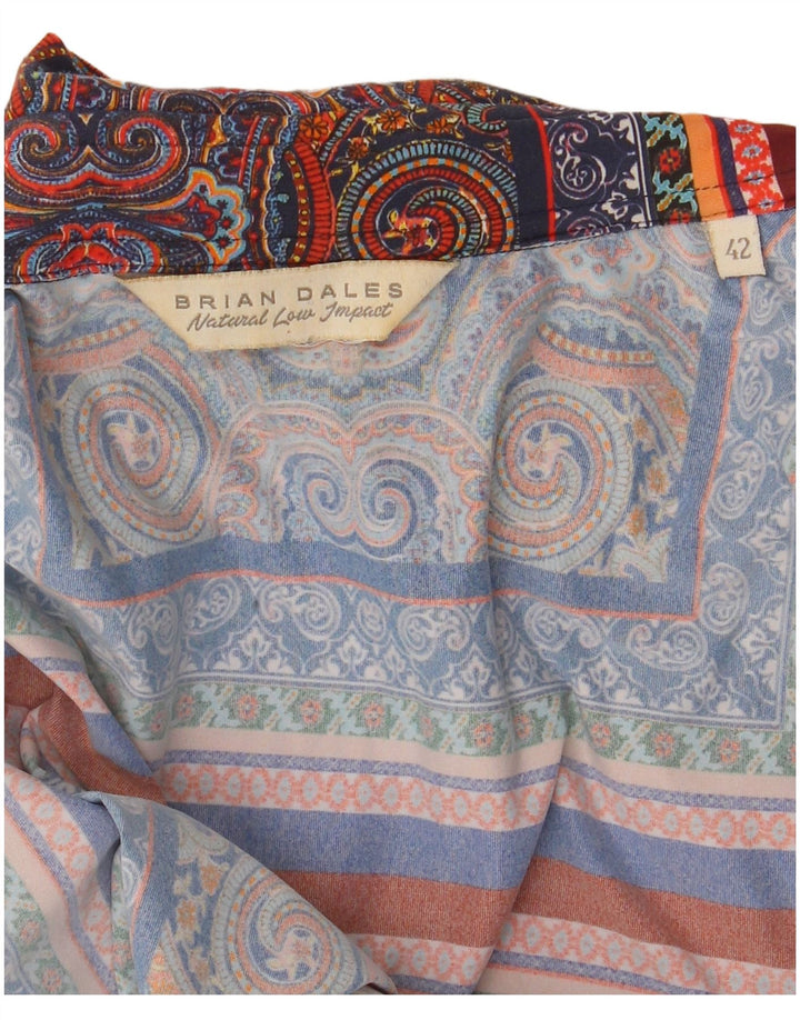 Brian Dales Herreskjorte str. 42 Large Navy Blue Paisley