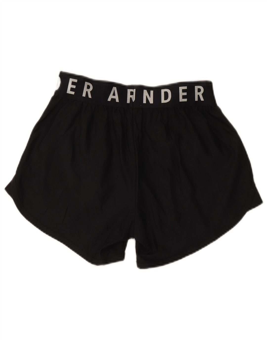 UNDER ARMOUR Womens Graphic Sport Shorts UK 10 Small Black Polyester
