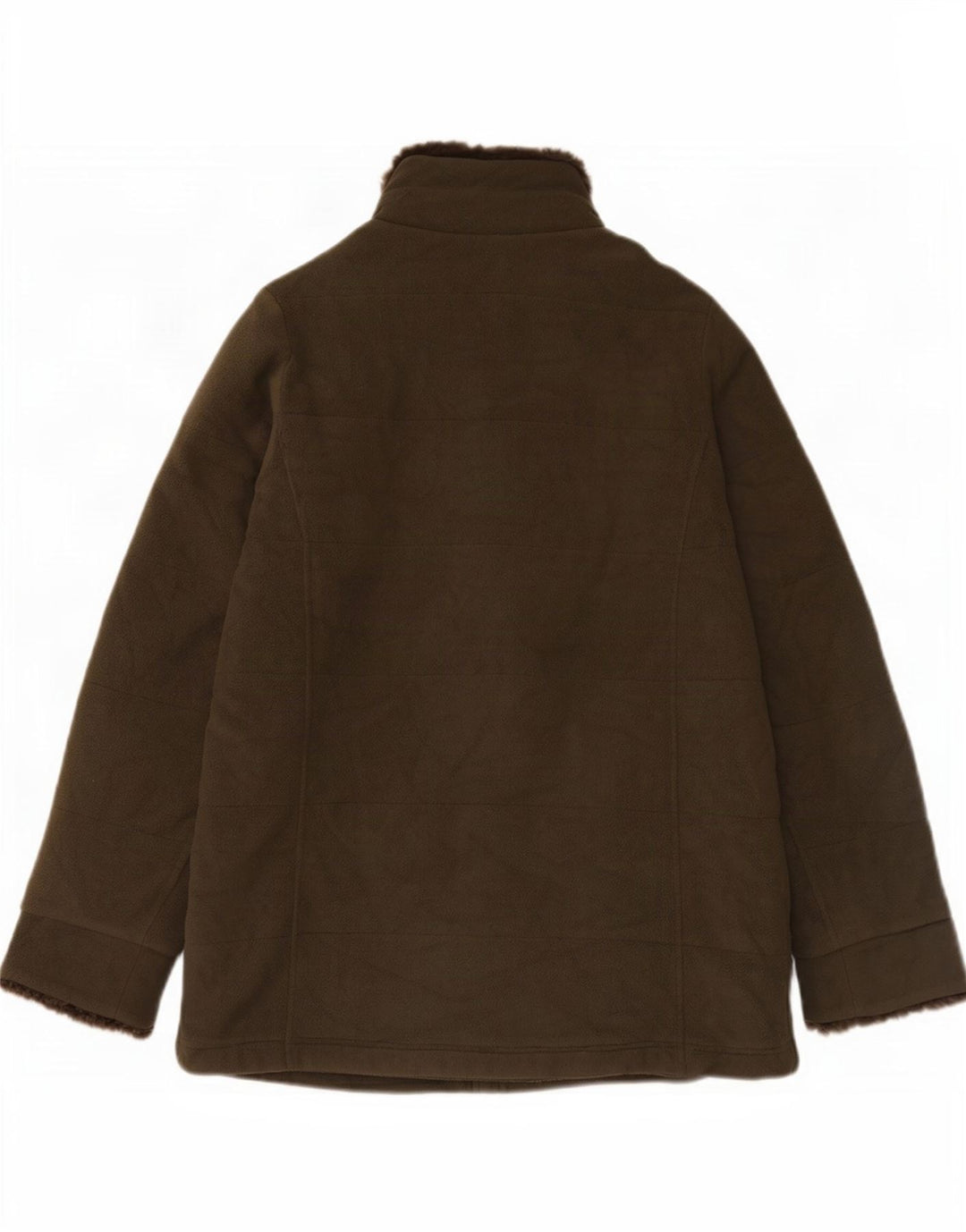 Marks & Spencer Fleecejakke til kvinder UK 12 Medium Green Polyester
