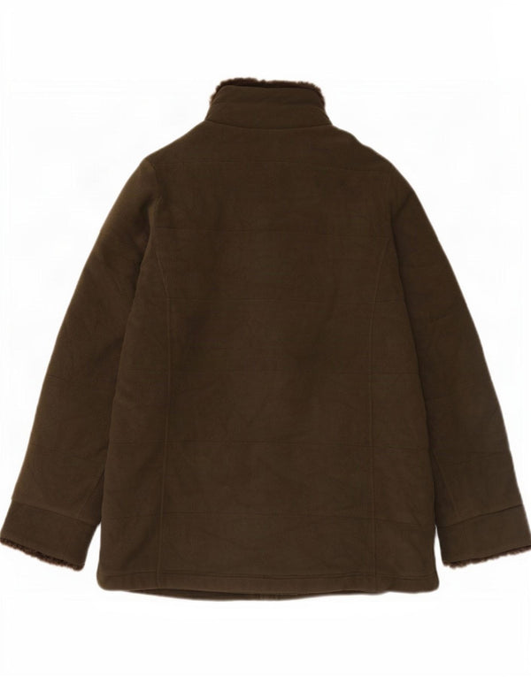 Marks & Spencer Fleecejakke til kvinder UK 12 Medium Green Polyester