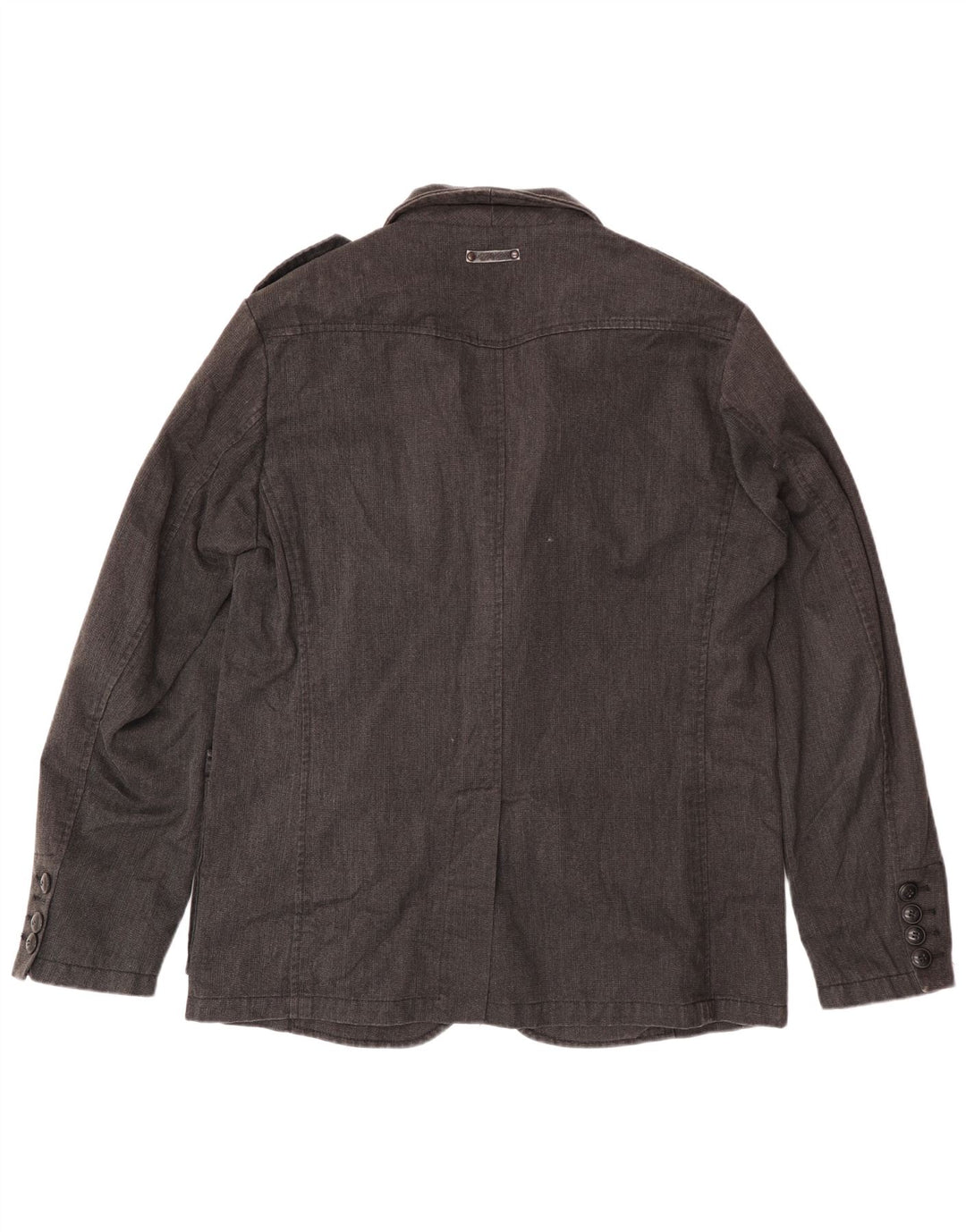 Marlboro Classics Herre Utility Jacket EU 50 Large Black Cotton