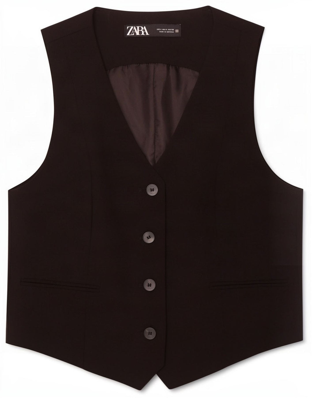 Zara Damevest UK 10 Small Black Polyester