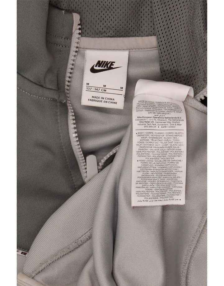 Nike hættetrøje med lynlås til drenge 10-11 år Medium Grey Colourblock Polyester