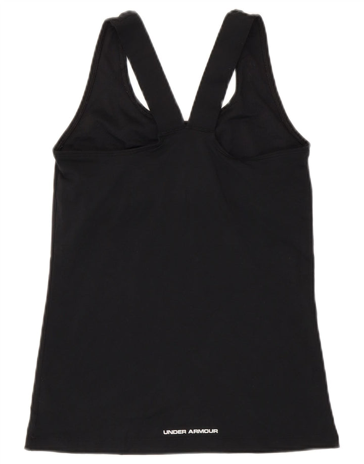 Under Armour Dame Heat Gear Vest Top UK 8 Small Black Polyester