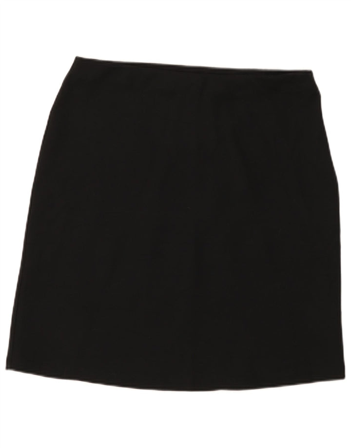 Marks & Spencer Mininederdel til kvinder UK 12 Medium W32 Sort viskose