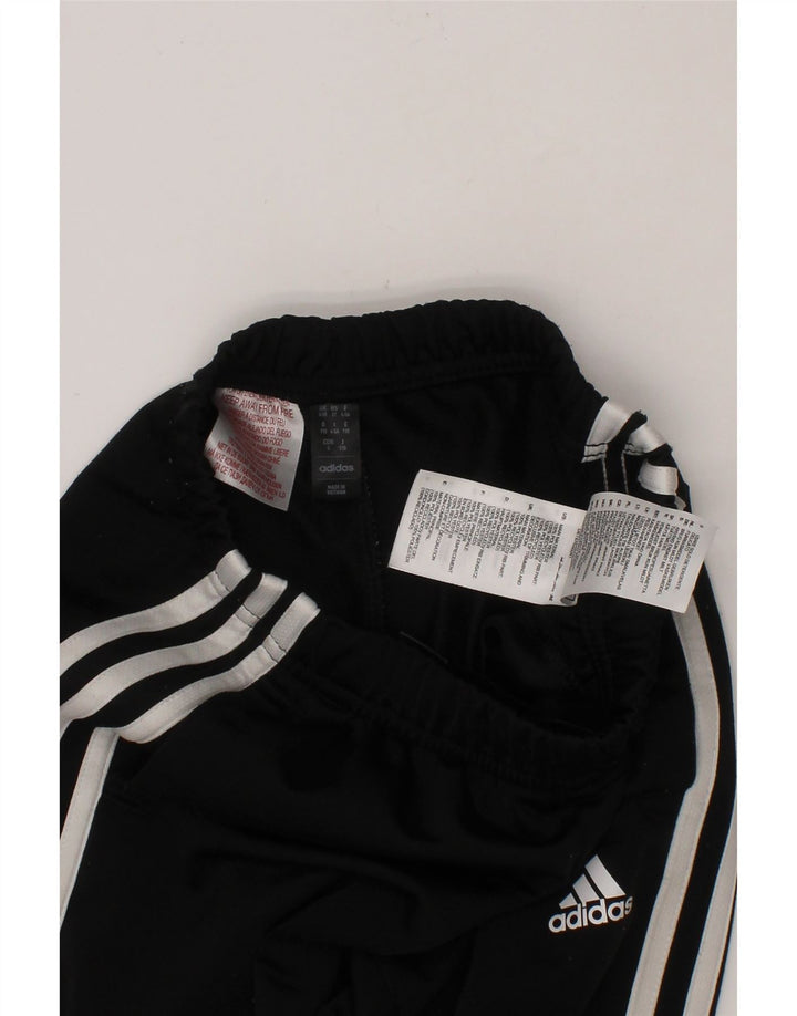 ADIDAS Boys Tracksuit Trousers Joggers 4-5 Years  Black Polyester
