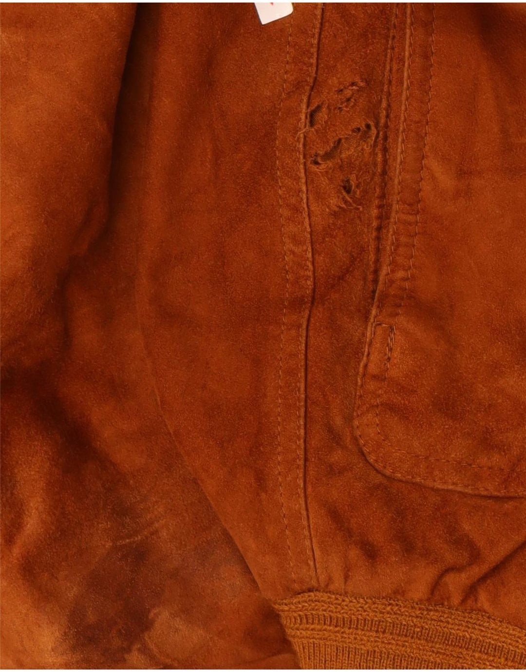 Vintage herre ruskind bomberjakke IT 56 3XL brunt læder