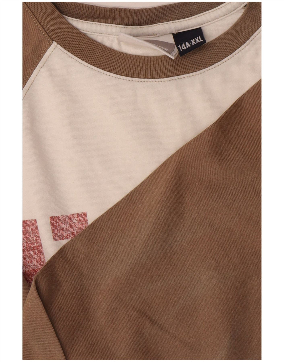 Murphy & Nye Boys Grafisk Top Langærmet 13-14 år 2XL Hvid Colourblock