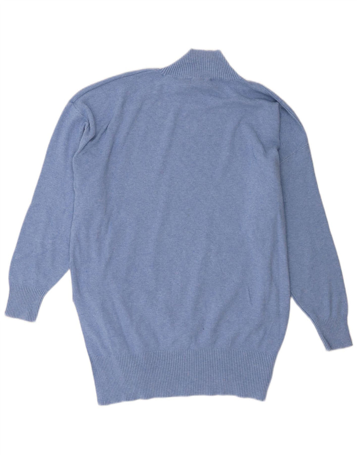 Marks & Spencer Dame Turtle Neck Jumper Sweater UK 16 Large Blue