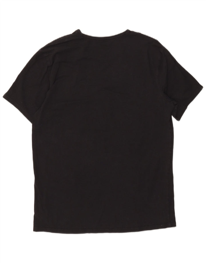 Calvin Klein Herre T-Shirt Top Stor Sort Bomuld