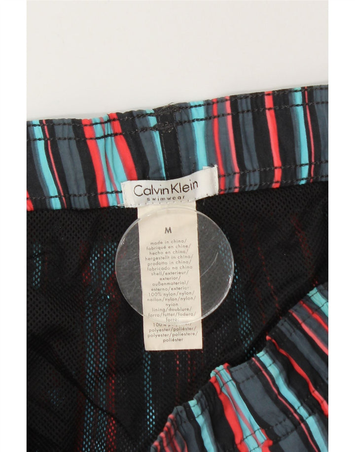 CALVIN KLEIN Badeshorts til mænd Medium flerfarvet stribet nylon
