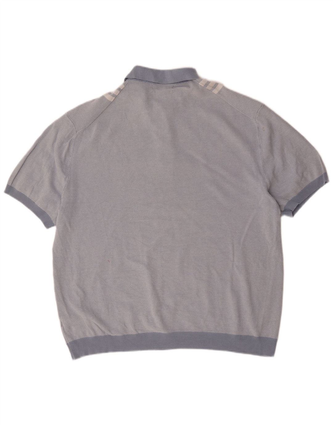 Marks & Spencer herre poloshirt 2XL blå stribet bomuld