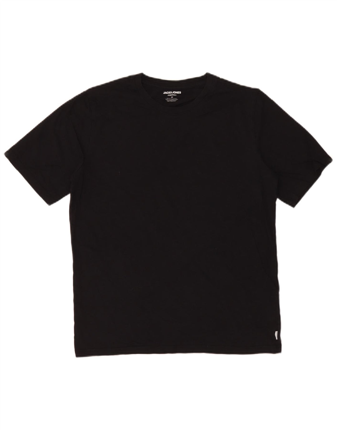 Jack & Jones Herre T-Shirt Top Medium Sort Bomuld