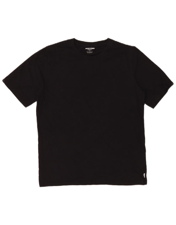 Jack & Jones Herre T-Shirt Top Medium Sort Bomuld