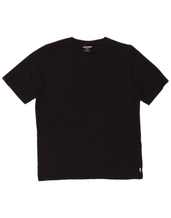 Jack & Jones Herre T-Shirt Top Medium Sort Bomuld