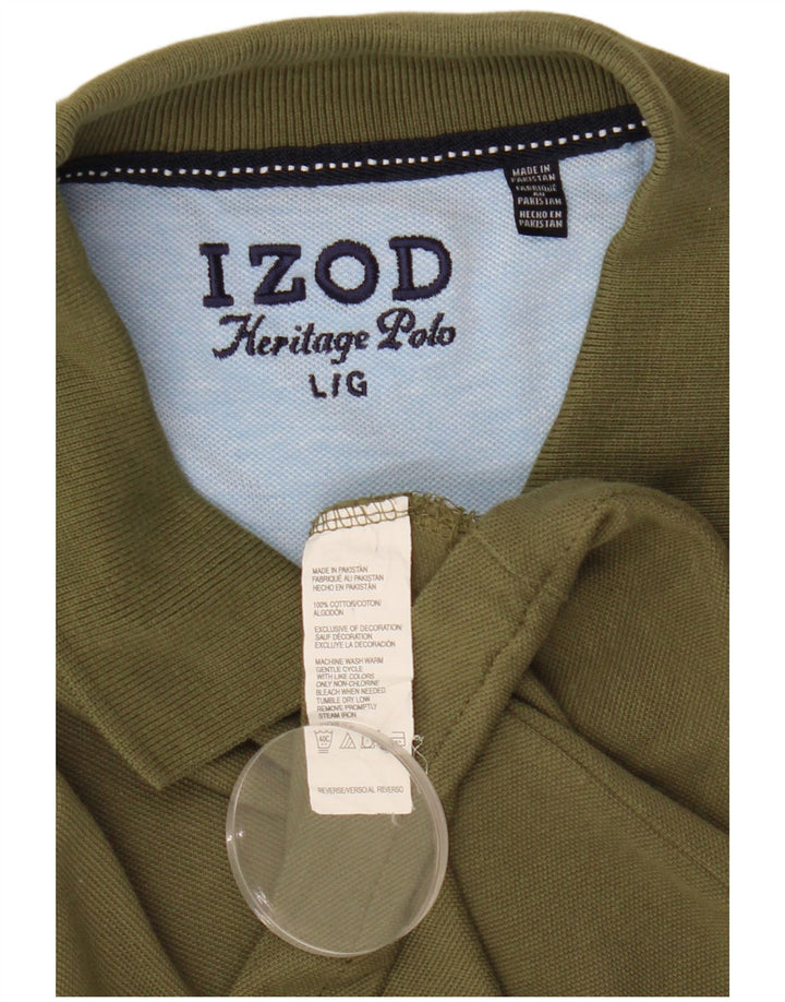Izod Heritage Polo Shirt Stor Khaki Bomuld