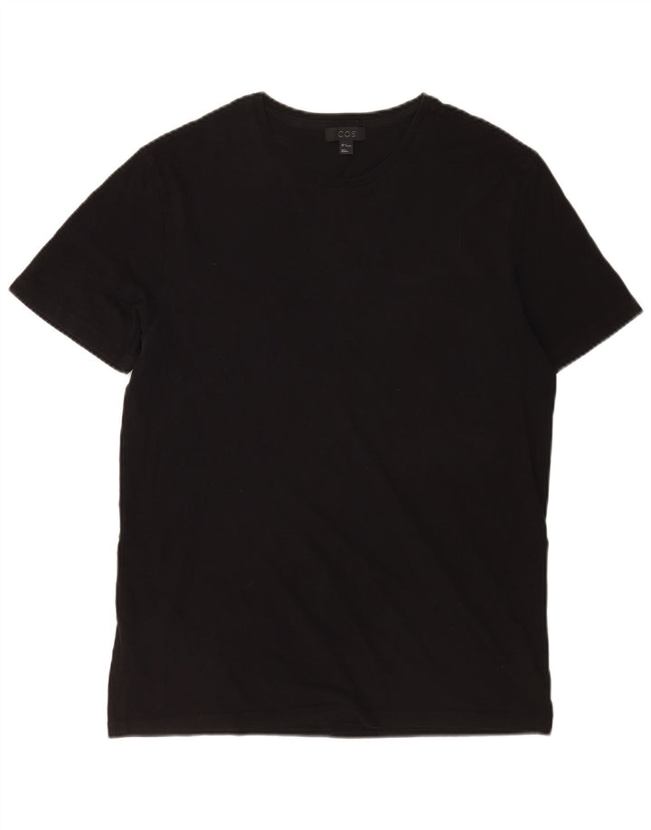 Cos Herre T-Shirt Top Medium Sort Bomuld