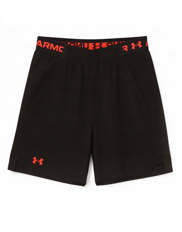Under Armour Herre grafiske sportsshorts Små sorte polyester