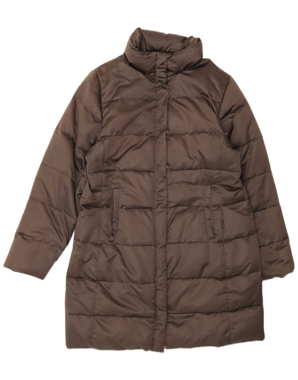 Moncler Dame Polstret Frakke Størrelse 3 Large Brun