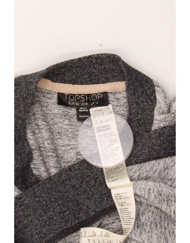 Topshop Dame sweater med rund hals DK 12 Medium Grey Flecked