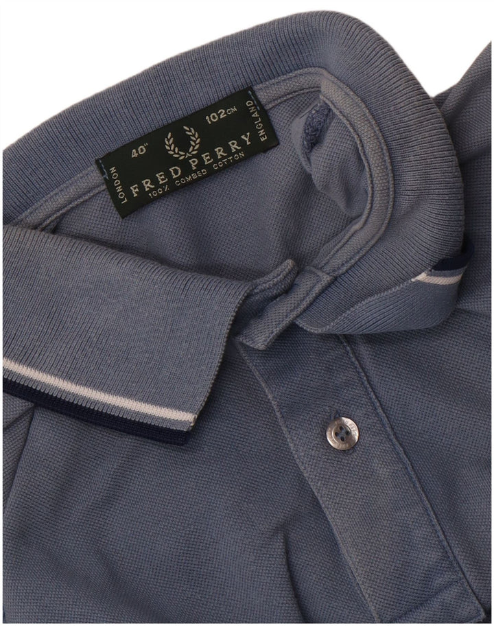 Fred Perry herre poloshirt Medium blå bomuld