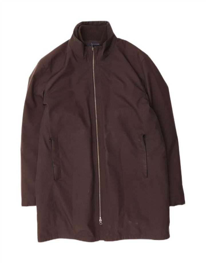 TOMMY HILFIGER Mens Windbreaker Jacket UK 42 XL Black Polyester