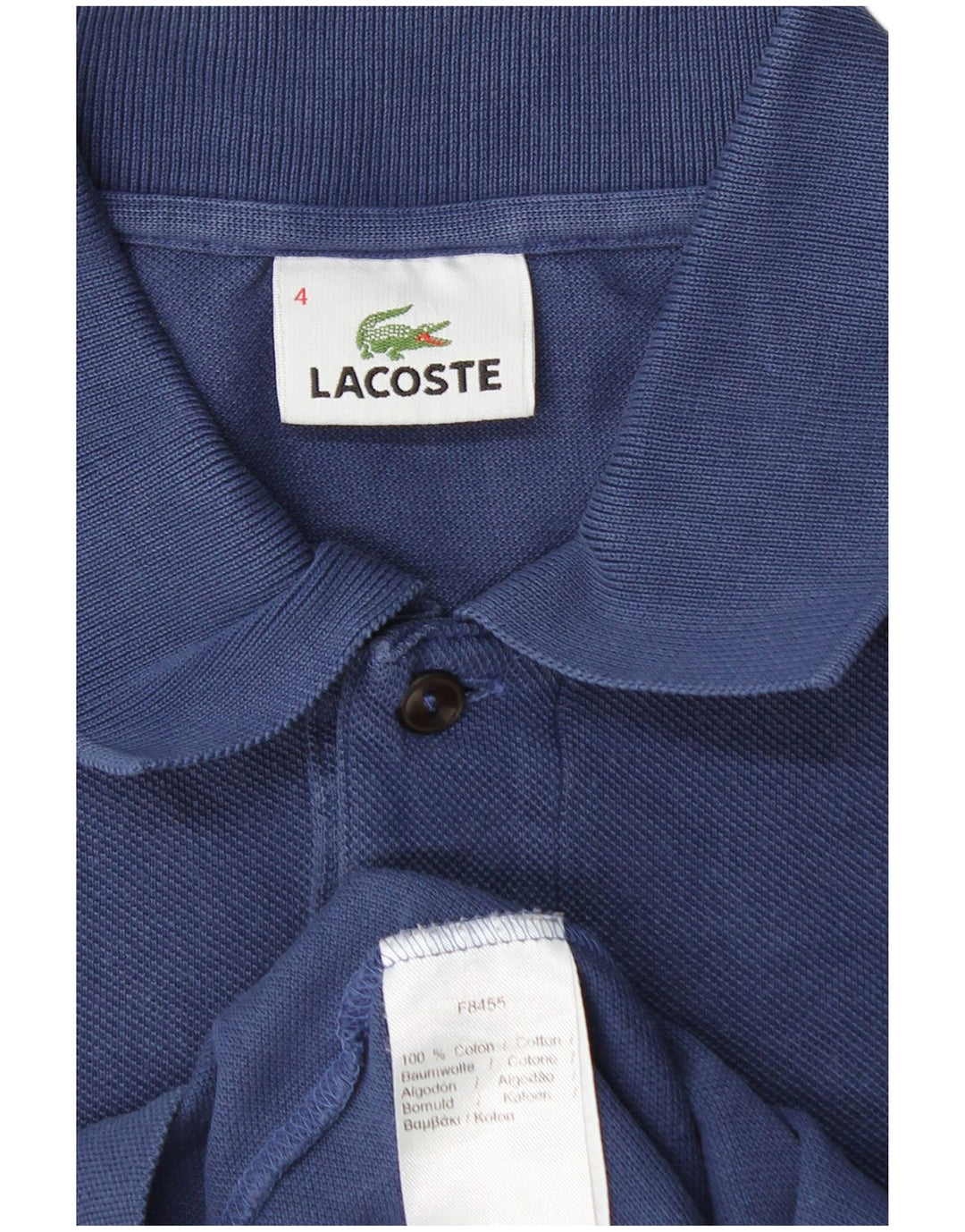 LACOSTE Poloskjorte til mænd størrelse 4 Medium Navyblå Bomuld