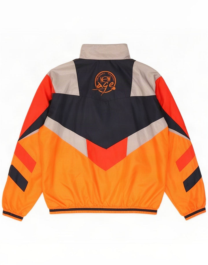 Vintage træningsdragt til mænd Topjakke XL Flerfarvet Colourblock Polyester