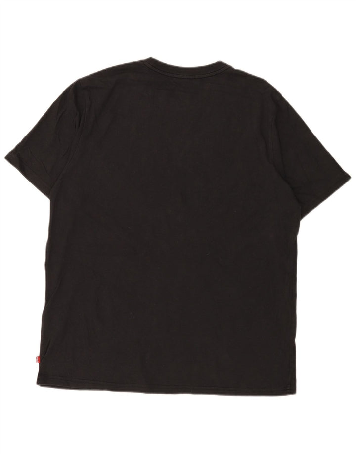 Levi's Herre grafisk T-shirt top mellem sort bomuld