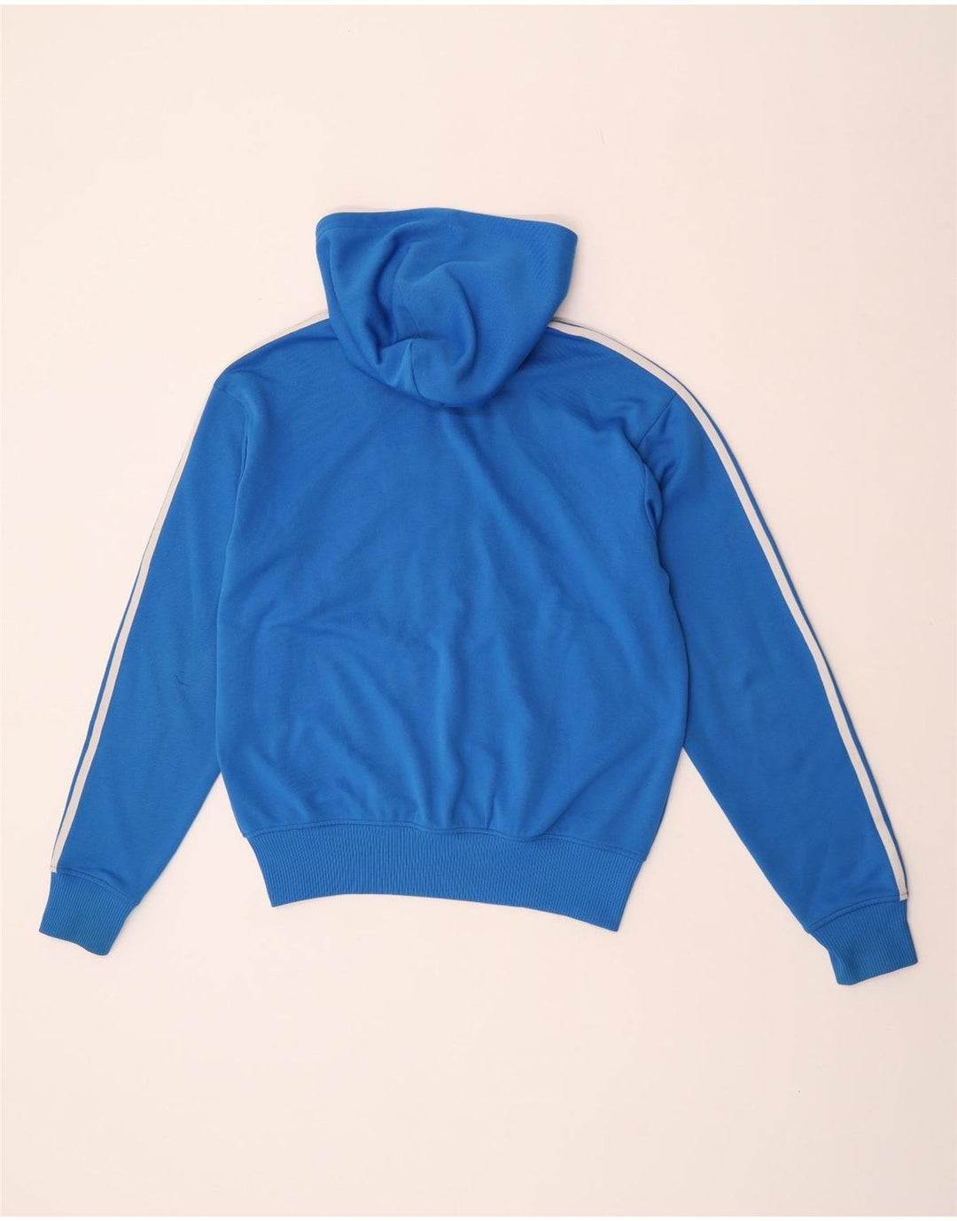 Adidas Herre grafisk hættetrøje med lynlås mellemblå polyester