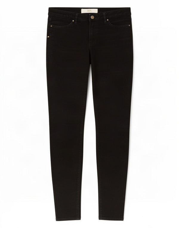 Zara Dame Skinny Jeans EU 38 Small W28 L29 Sort Bomuld