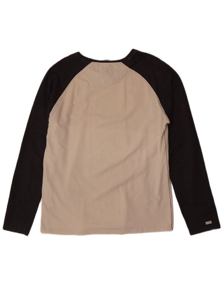 Saltrock Herre Top Langærmet XL Hvid Colourblock