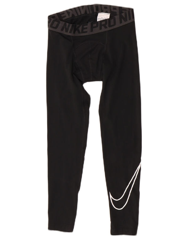 Nike Boys Compression Graphic Leggings 10-11 år Medium Sort Polyester
