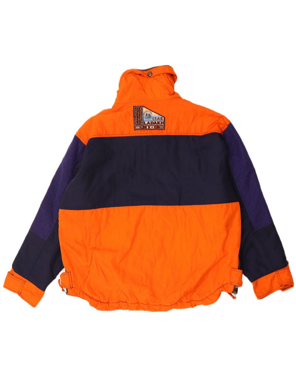 Ladakh Herre Hættetrøje Skijakke UK 42 XL Orange Colourblock