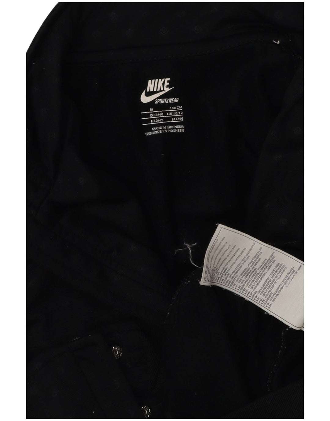 Nike træningsdragt topjakke til kvinder UK 10/12 Mellem marineblå plettet