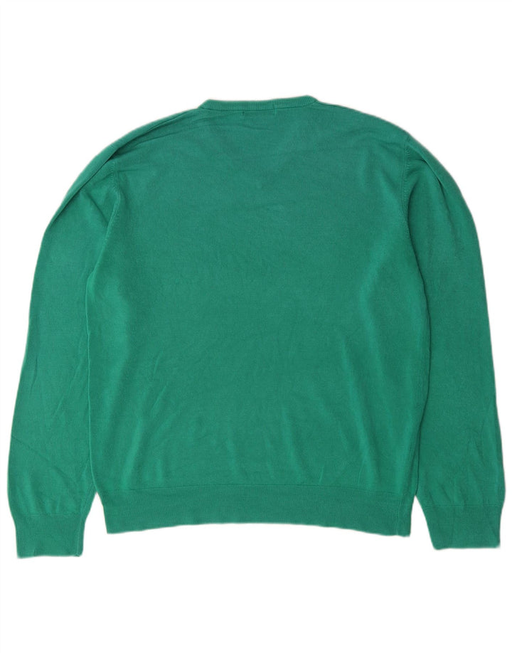 Marks & Spencer Herre Blue Harbor V-hals sweater Stor grøn