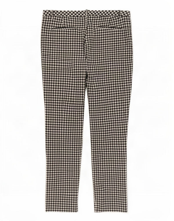 Marks & Spencer Dame Casual Bukser UK 14 Large W36 L28 Black Gingham