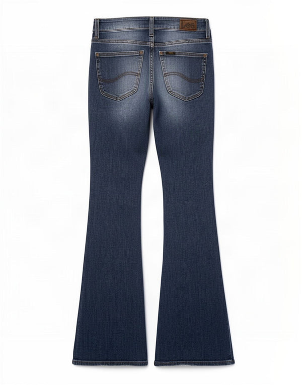 Lee Dame Gale Flared Jeans W26 L31 Blå Bomuld
