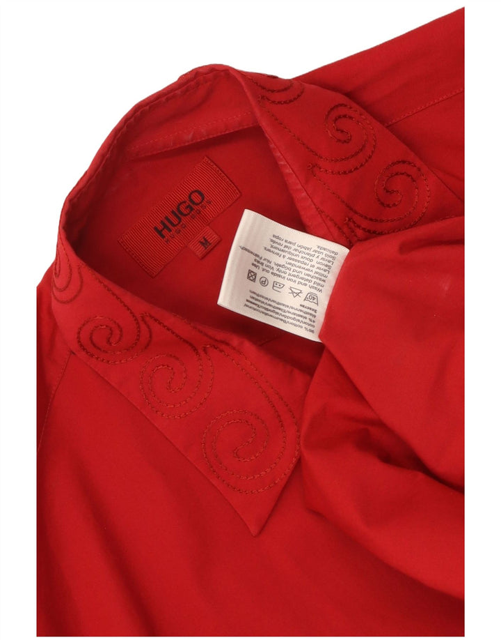 Hugo Boss Herreskjorte Medium Rød Paisley Bomuld