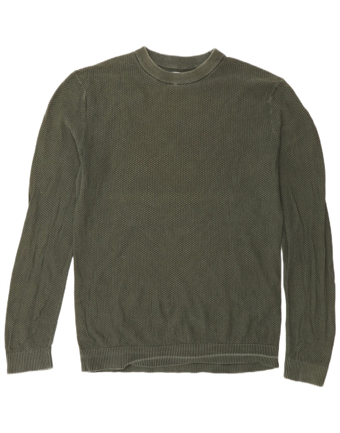 Jack & Jones Herre sweater med rund hals, stor grøn bomuld