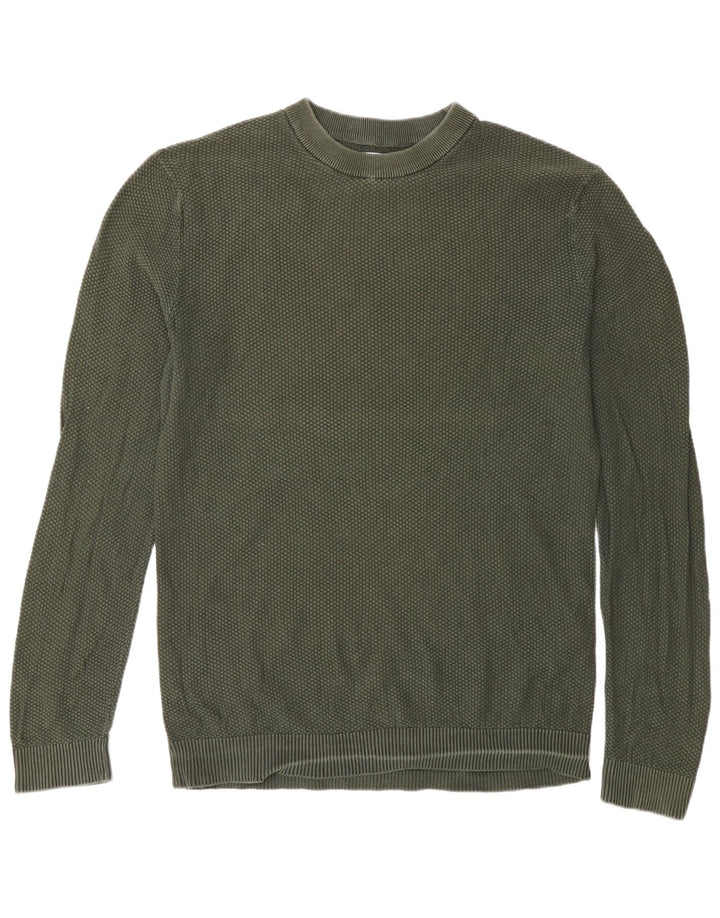 Jack & Jones Herre sweater med rund hals, stor grøn bomuld