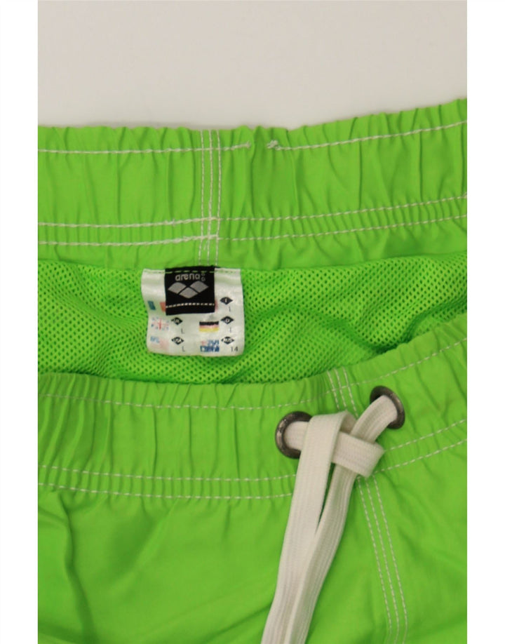 ARENA Mens Sport Shorts Large Green Polyester Vintage Arena and Second-Hand Arena from Messina Hembry 