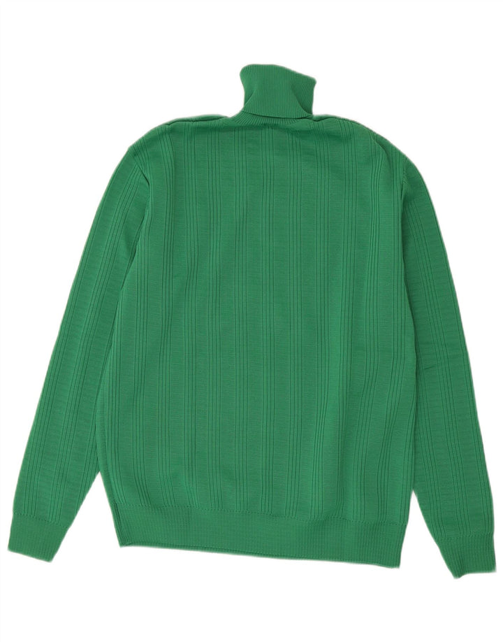 Vintage Herre rullehals sweater IT 50 Medium Grøn